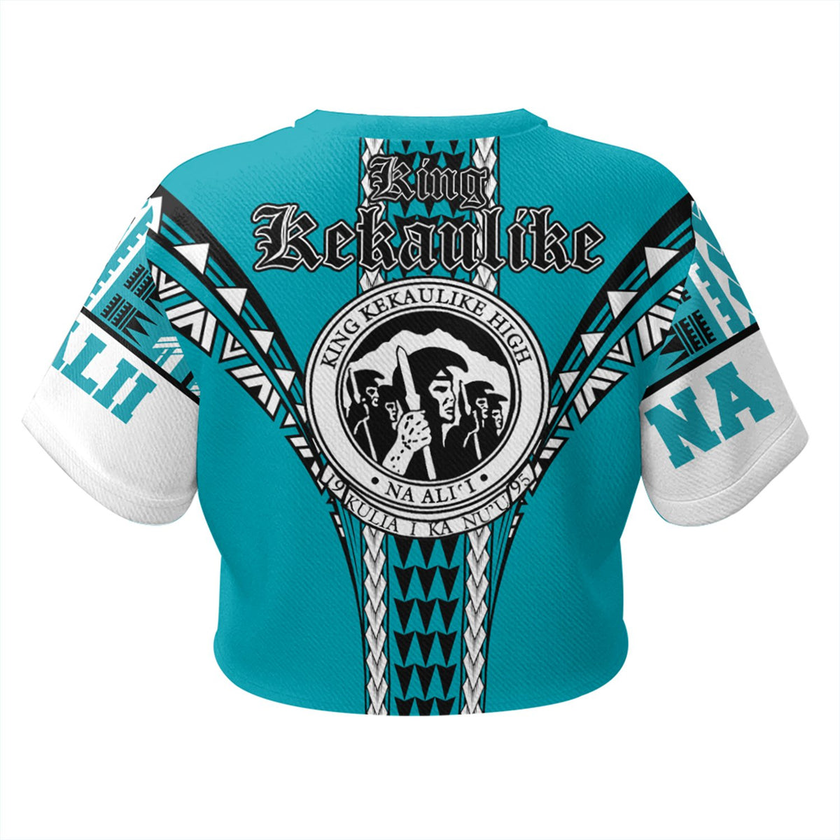 Hawaii - King Kekaulike High All - over Print Crop Top T-shirt AH - Polynesian Pride