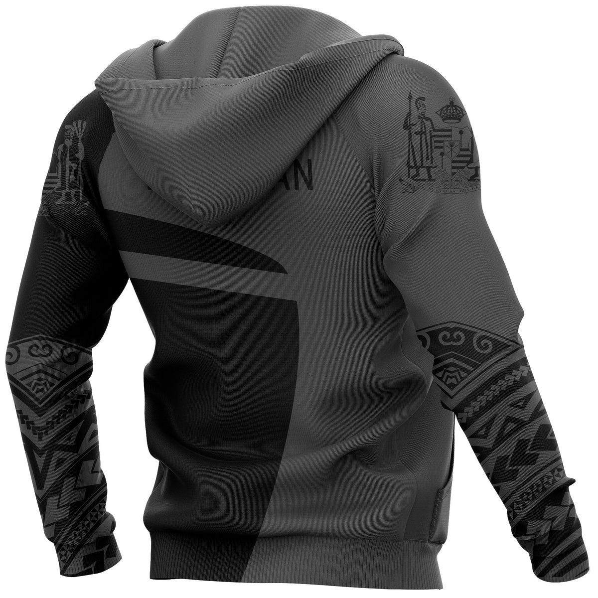 Hawaii King Coat of Arms Polynesian Sport Zip up Hoodie Premium Style - Polynesian Pride