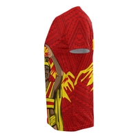 King Kanaka Kauka T Shirt Red - Polynesian Pride