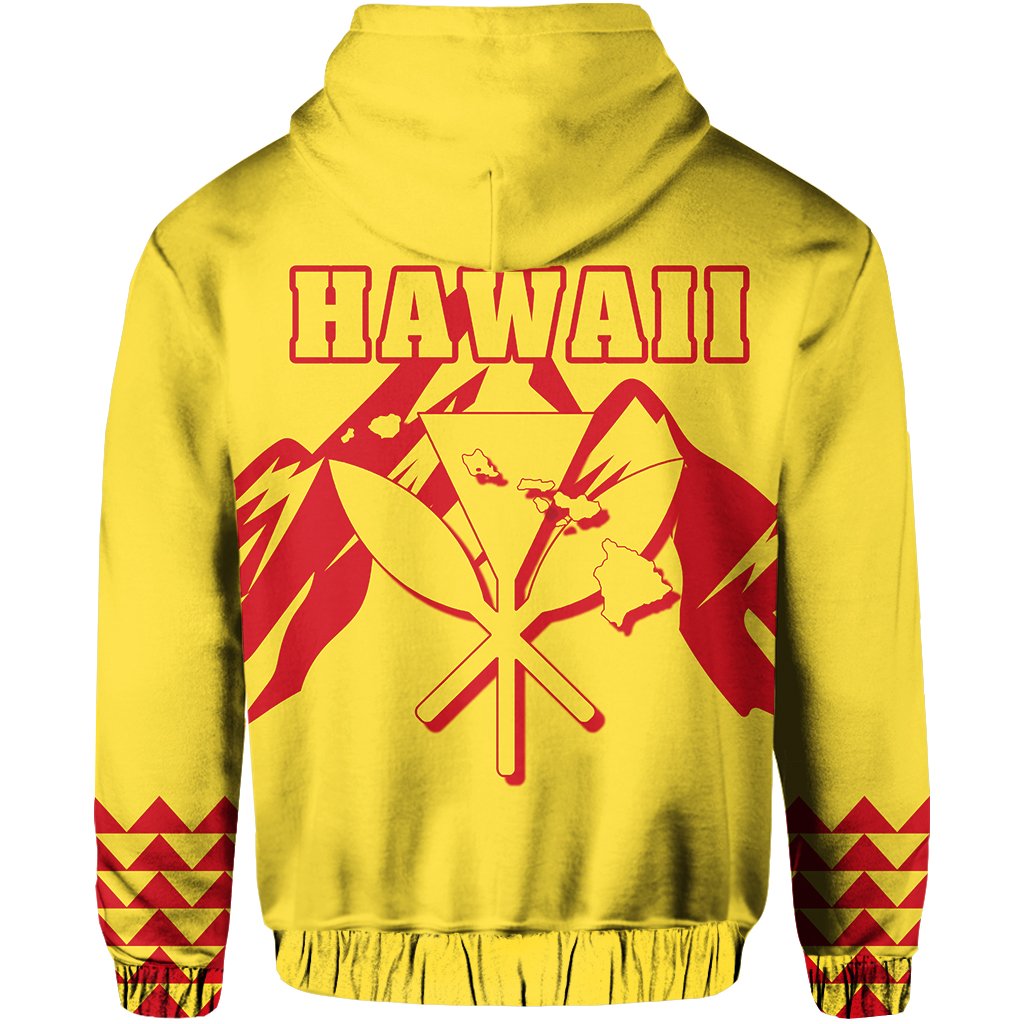 King Kanaka Kauka Hoodie Yellow - Polynesian Pride