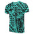 Hawaii T Shirt King Kakau Kanaka Turquoise - Polynesian Pride