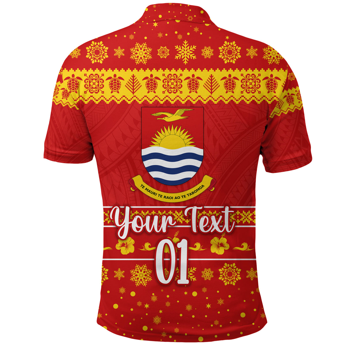 Custom Kiribati Christmas Polo Shirt Simple Style LT8 - Polynesian Pride