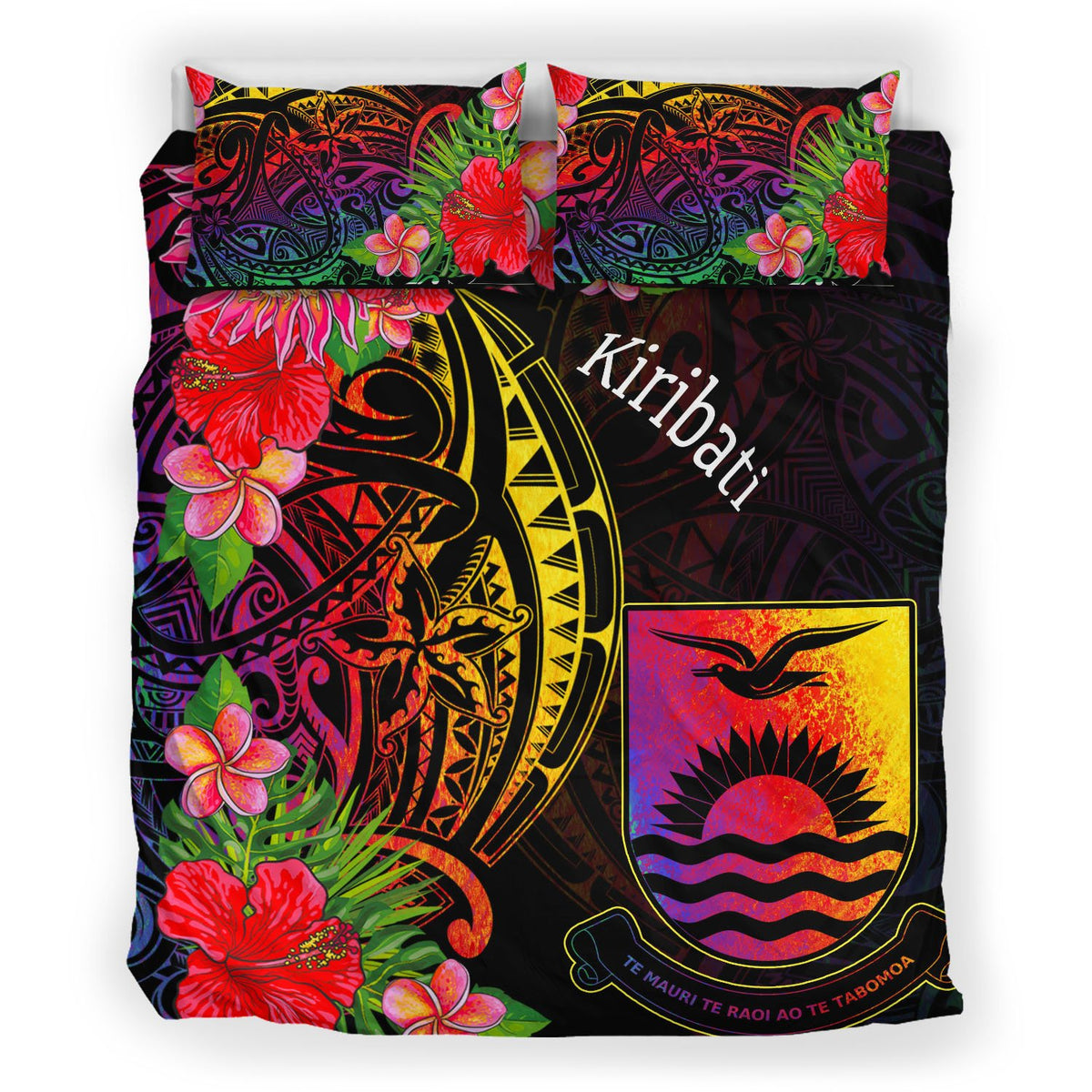 Kiribati Bedding Set - Tropical Hippie Style - Polynesian Pride