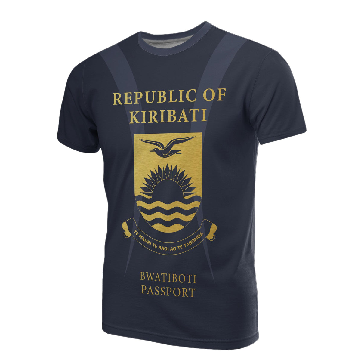 Kiribati All Over Print T Shirt Republic Of Kiribati Bwatiboti Passport Unisex Art - Polynesian Pride