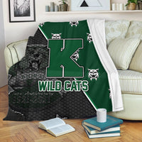 Hawaii Blanket - Konawaena High Preimum Blanket - AH White - Polynesian Pride