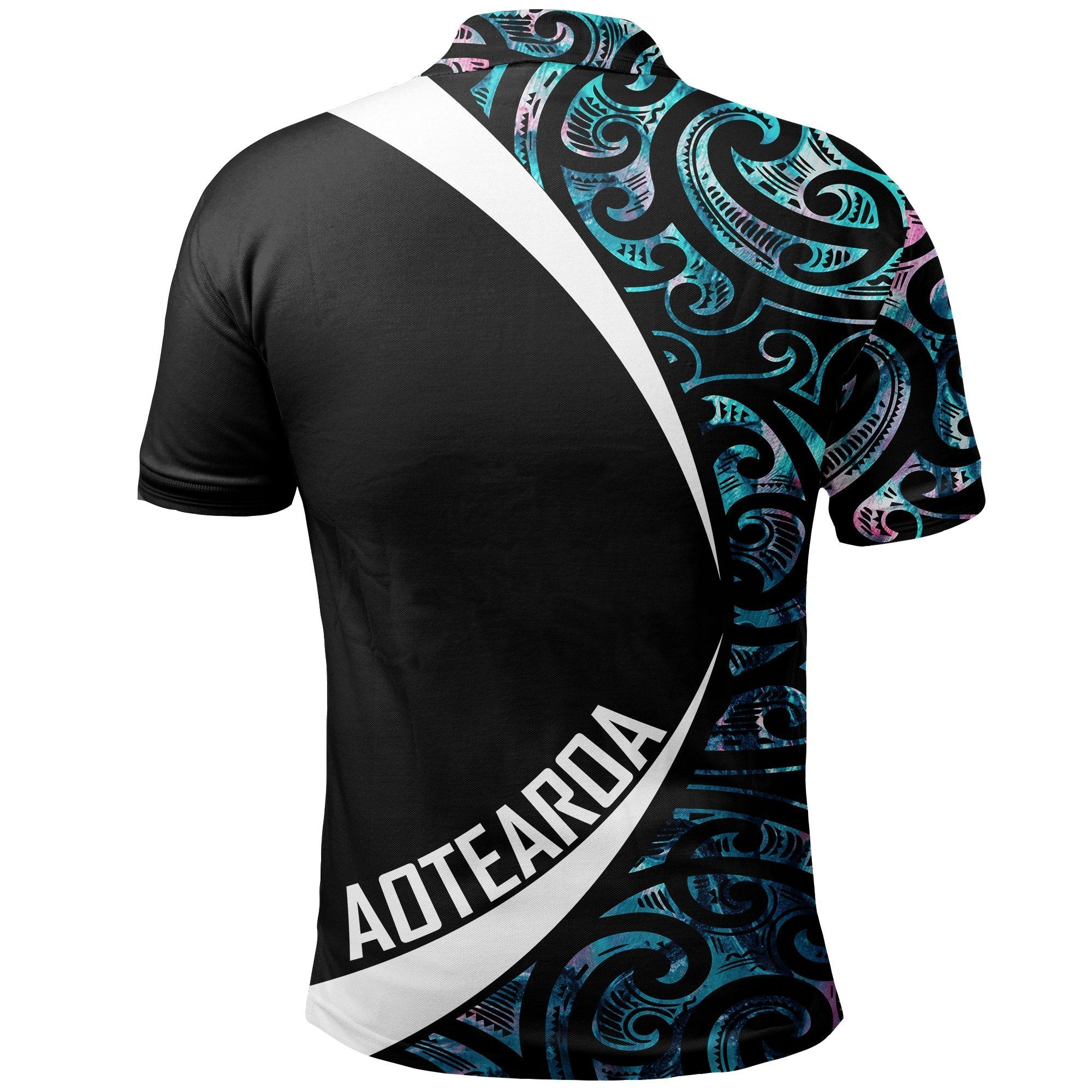 New Zealand Aotearoa Maori Dolphin Polo Shirt - Koru Aihe Paua Golf Shirts - Polynesian Pride