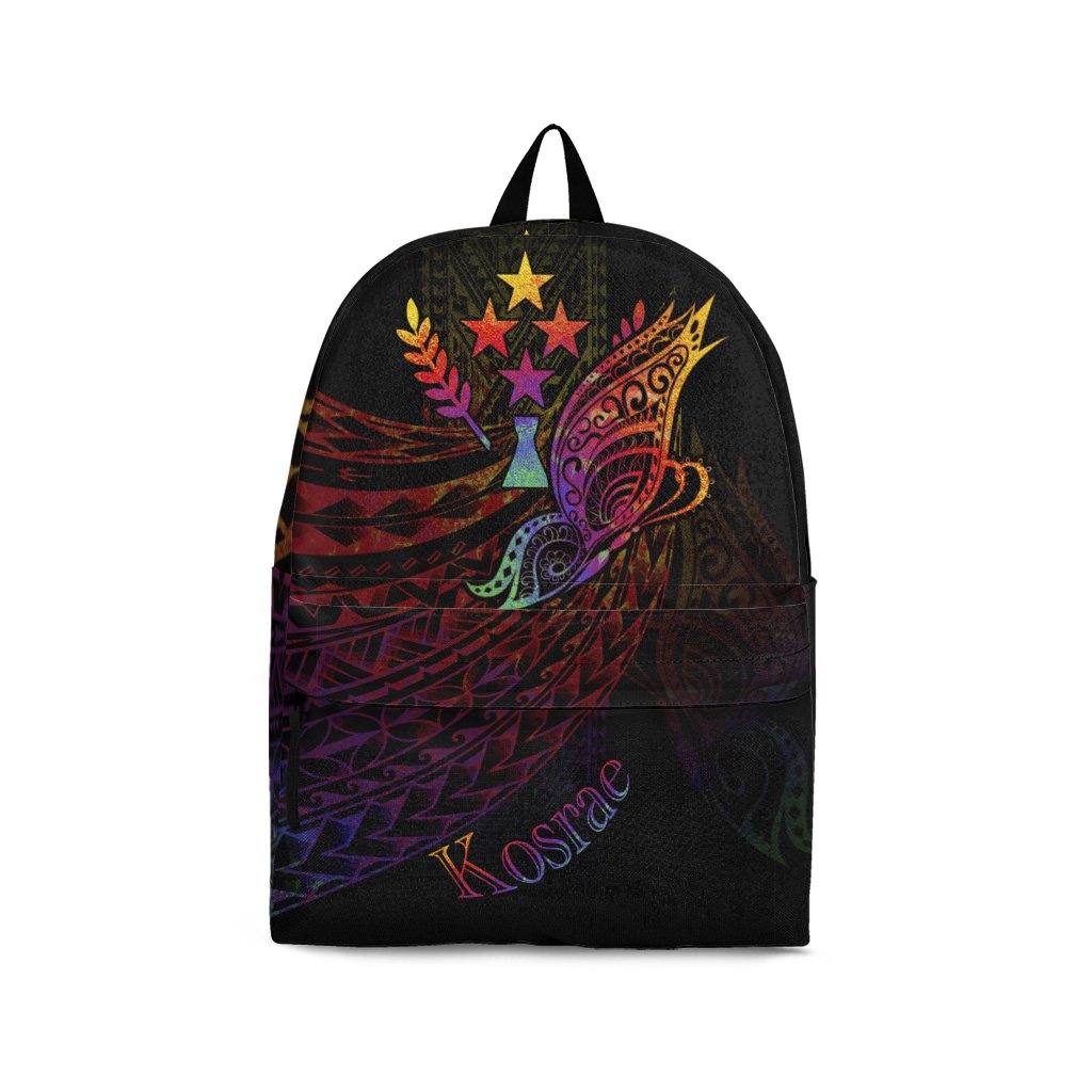 Kosrae State Backpack - Butterfly Polynesian Style Black - Polynesian Pride