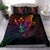 Kosrae State Bedding Set - Butterfly Polynesian Style Black - Polynesian Pride