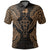 Kosrae Polo Shirt Kosrae Flag Map Polynesian Tattoo Gold Unisex Gold - Polynesian Pride