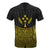 Kosrae Polynesian T Shirt Gold Pride Map And Seal - Polynesian Pride