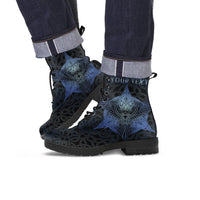 Celtic Personalized Leather Boots - Celtic Raven - Polynesian Pride