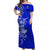 Samoa Matching Dress and Hawaiian Shirt Be Unique Blue LT13 - Polynesian Pride