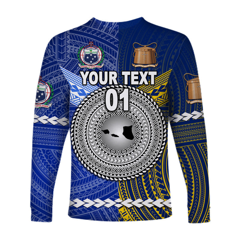 (Custom Personalised) Samoa And Tokelau Long Sleeve Shirt Together LT8 - Polynesian Pride
