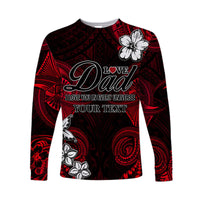 (Custom Personalised) Polynesian Fathers Day Long Sleeve Shirt I Love You In Every Universe - Red LT8 Unisex Red - Polynesian Pride