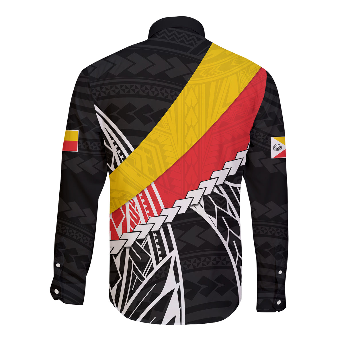 (Custom Personalised) Marquesas Islands Long Sleeve Button Shirt Style Life LT13 - Polynesian Pride