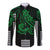 Kakau Hawaiian Polynesian Couples Matching Outfits Long Sleeve Dress And Long Sleeve Button Shirt Green LT6 - Polynesian Pride