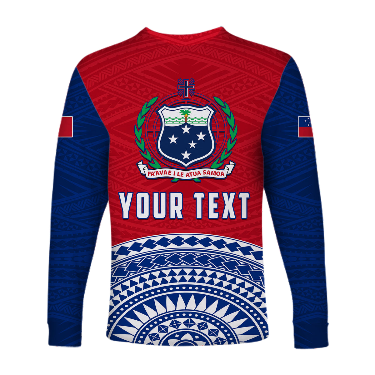 (Custom Personalised) Tuamasaga Samoa Long Sleeve Shirt Polynesian Pattern LT13 - Polynesian Pride