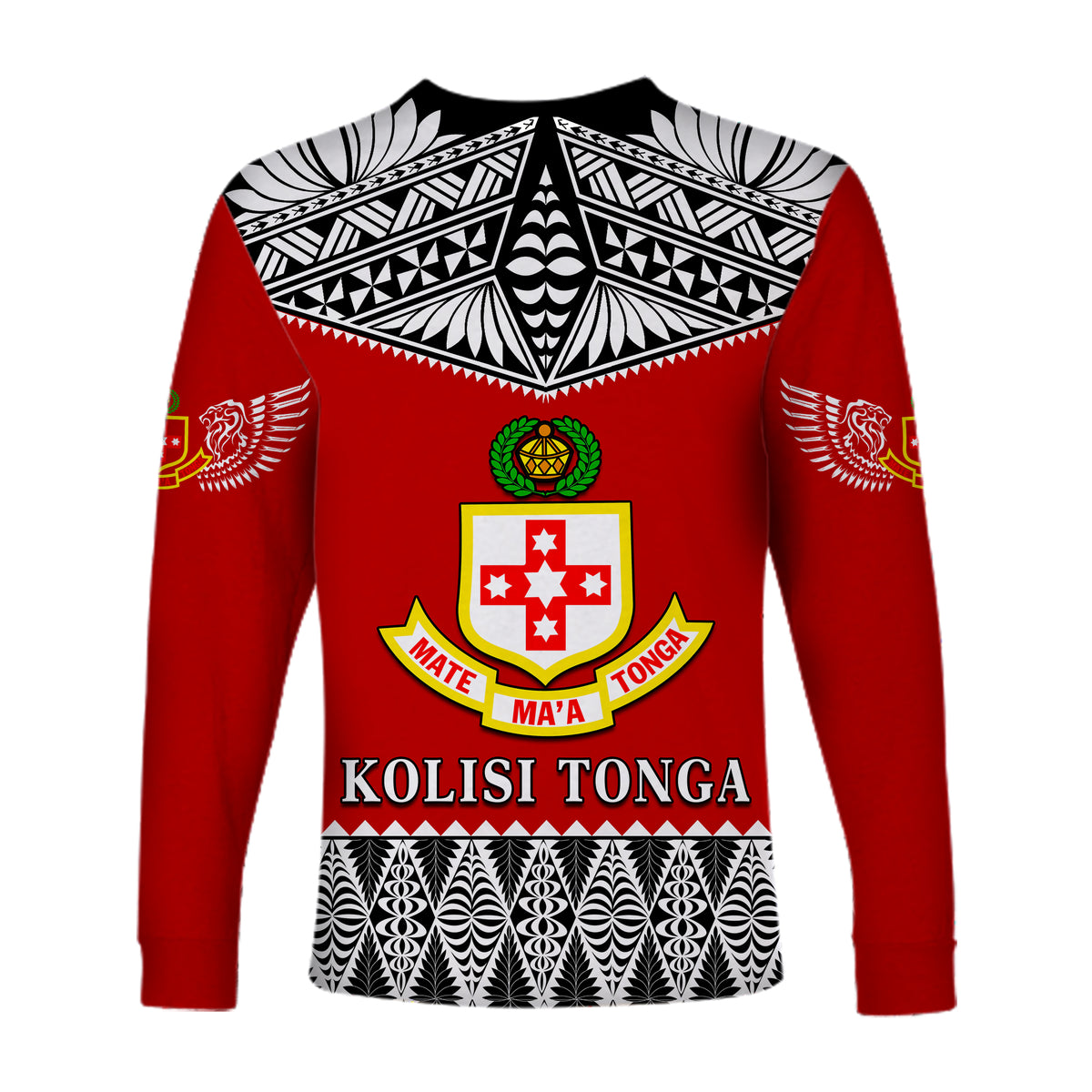Kolisi Tonga Long Sleeve Shirt College 'Atele Mate Ma'a Tonga LT13 - Polynesian Pride