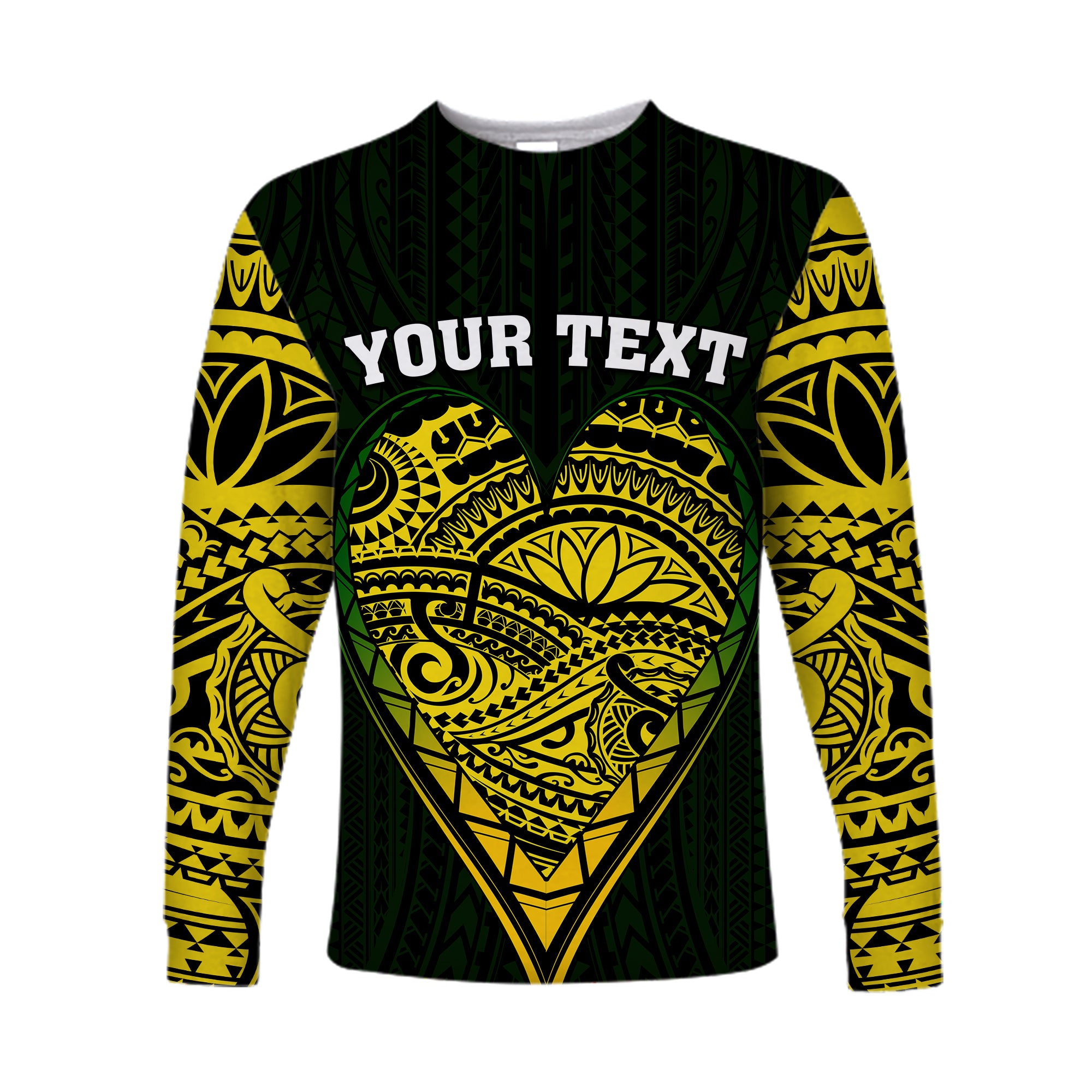 (Custom Personalised) Cook Islands Pattern Long Sleeve Shirt Always In My Heart LT13 Unisex Black - Polynesian Pride