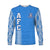 Apifo'ou College Long Sleeve Shirt Tongan Pattern AFC Lovers LT13 Unisex Blue - Polynesian Pride