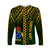Cook Islands Long Sleeve Shirt Polynesian Pattern Stars LT13 Unisex Black - Polynesian Pride