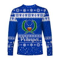 FSM Pohnpei Christmas Long Sleeve Shirt Simple Style LT8 - Polynesian Pride