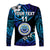 (Custom Personalised) Federated States of Micronesia Long Sleeve Shirts Unique Vibes - Blue LT8 - Polynesian Pride