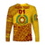 (Custom Personalised) Tonga Vava'u High School Long Sleeve Shirt Kupesi Vibes - Yellow LT8 - Polynesian Pride