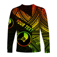 (Custom Personalised) FSM Yap Long Sleeve Shirts Original Style - Reggae LT8 - Polynesian Pride