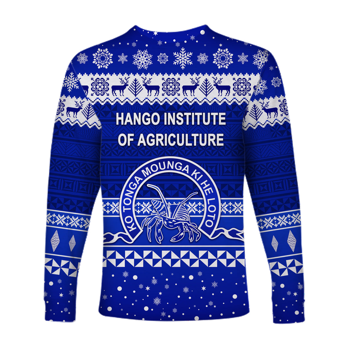 Hango Institute of Agriculture Christmas Long Sleeve Shirt Simple Style LT8 - Polynesian Pride