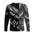 (Custom Personalised) FSM Kosrae Long Sleeve Shirts Original Style - Black LT8 - Polynesian Pride