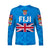 Fiji Day Long Sleeve Shirts Flag Vibes LT8 - Polynesian Pride