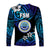 Federated States of Micronesia Long Sleeve Shirts Unique Vibes - Blue LT8 - Polynesian Pride