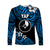 FSM Yap Long Sleeve Shirts Unique Vibes - Blue LT8 - Polynesian Pride