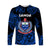 (Custom Personalised) Samoa Manu Long Sleeve Shirt Rugby Unique Style - Black LT8 Unisex Blue - Polynesian Pride