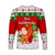 Hawaii Christmas Long Sleeve Shirt Santa Claus Surfing Simple Style - White LT8 - Polynesian Pride
