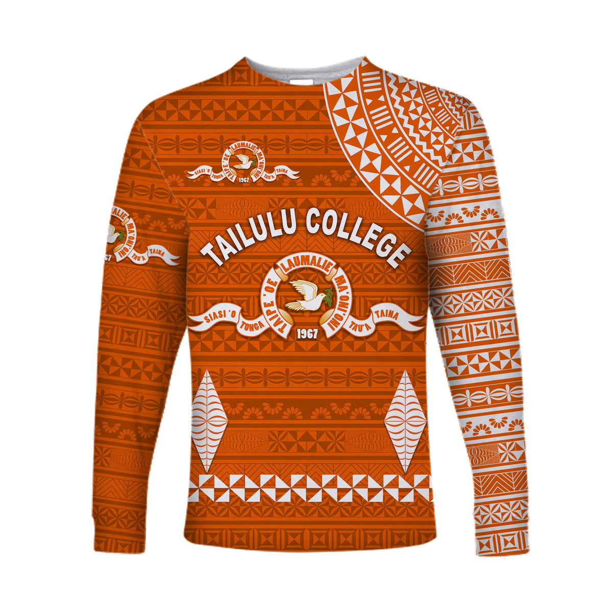 (Custom Personalised) Tonga Tailulu College Long Sleeve Shirts Simple Style LT8 - Polynesian Pride