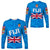 Fiji Day Long Sleeve Shirts Flag Vibes LT8 Unisex Blue - Polynesian Pride