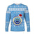 (Custom Personalised) Federated States of Micronesia Christmas Long Sleeve Shirt Simple Style - FSM Seal LT8 Unisex Blue - Polynesian Pride