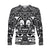 (Custom Personalised) Marquesas Islands Long Sleeve Shirt Marquesan Tattoo Simple Style - Black LT8 - Polynesian Pride