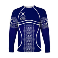 (Custom Personalised) St. Andrew's High School Long Sleeve Shirt Unique Vibes LT8 - Polynesian Pride