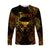 Taurus Zodiac Polynesian Long Sleeve Shirt Unique Style - Gold LT8 Unisex Gold - Polynesian Pride