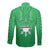 (Custom Personalised) Philippines Long Sleeve Button Shirt Sun Filipino Green Barong LT13 - Polynesian Pride
