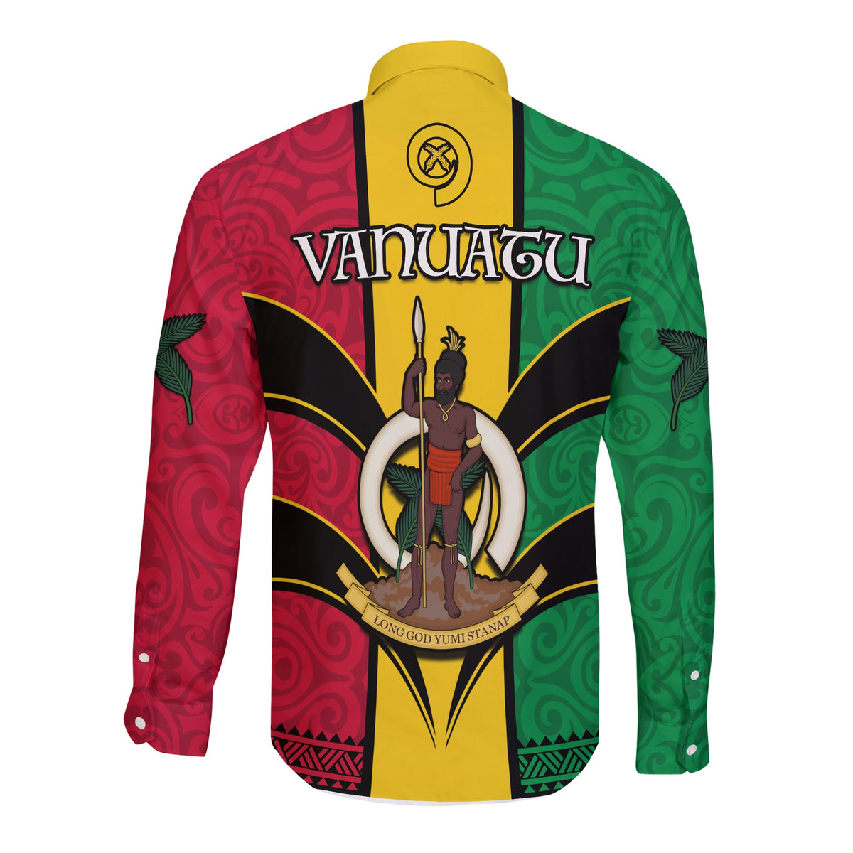 Vanuatu 1980 Long Sleeve Button Shirt Vanuatuan Independence Day LT13 - Polynesian Pride