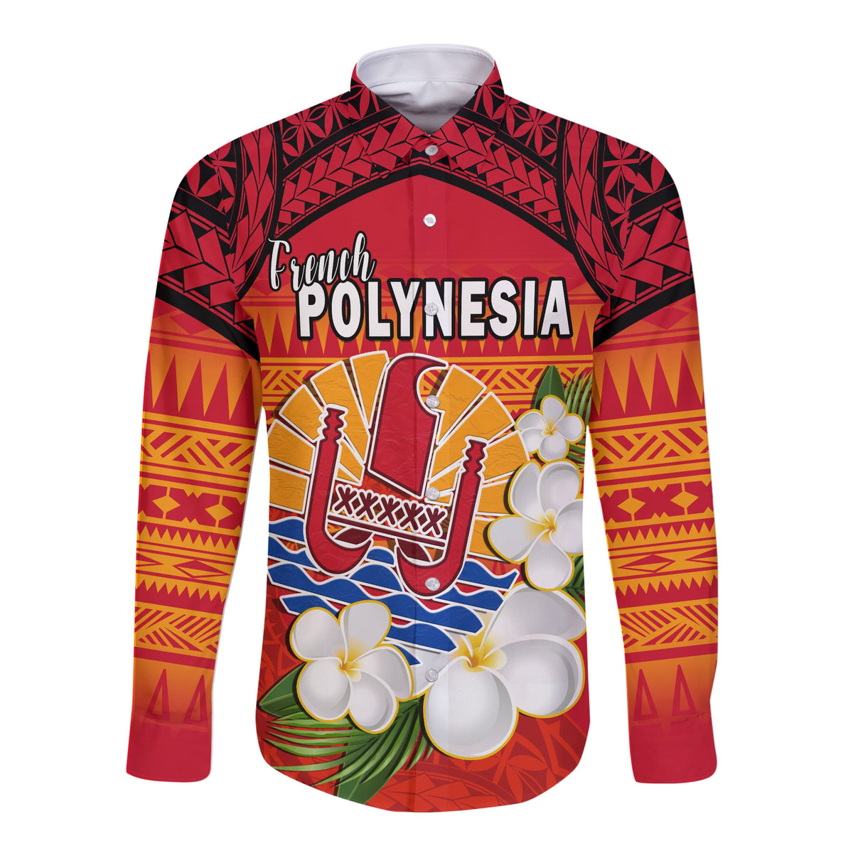 (Custom Personalised) French Polynesia Long Sleeve Button Shirt Happy Internal Autonomy Day Special Version LT14 - Polynesian Pride