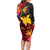 (Custom Personalised) Papua New Guinea Long Sleeves Dress Bird of Paradise Ver.01 LT13 - Polynesian Pride