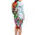(Custom Personalised) Fiji Long Sleeves Dress Proud Fijian Tapa mix Tagimoucia Flowers LT13 - Polynesian Pride