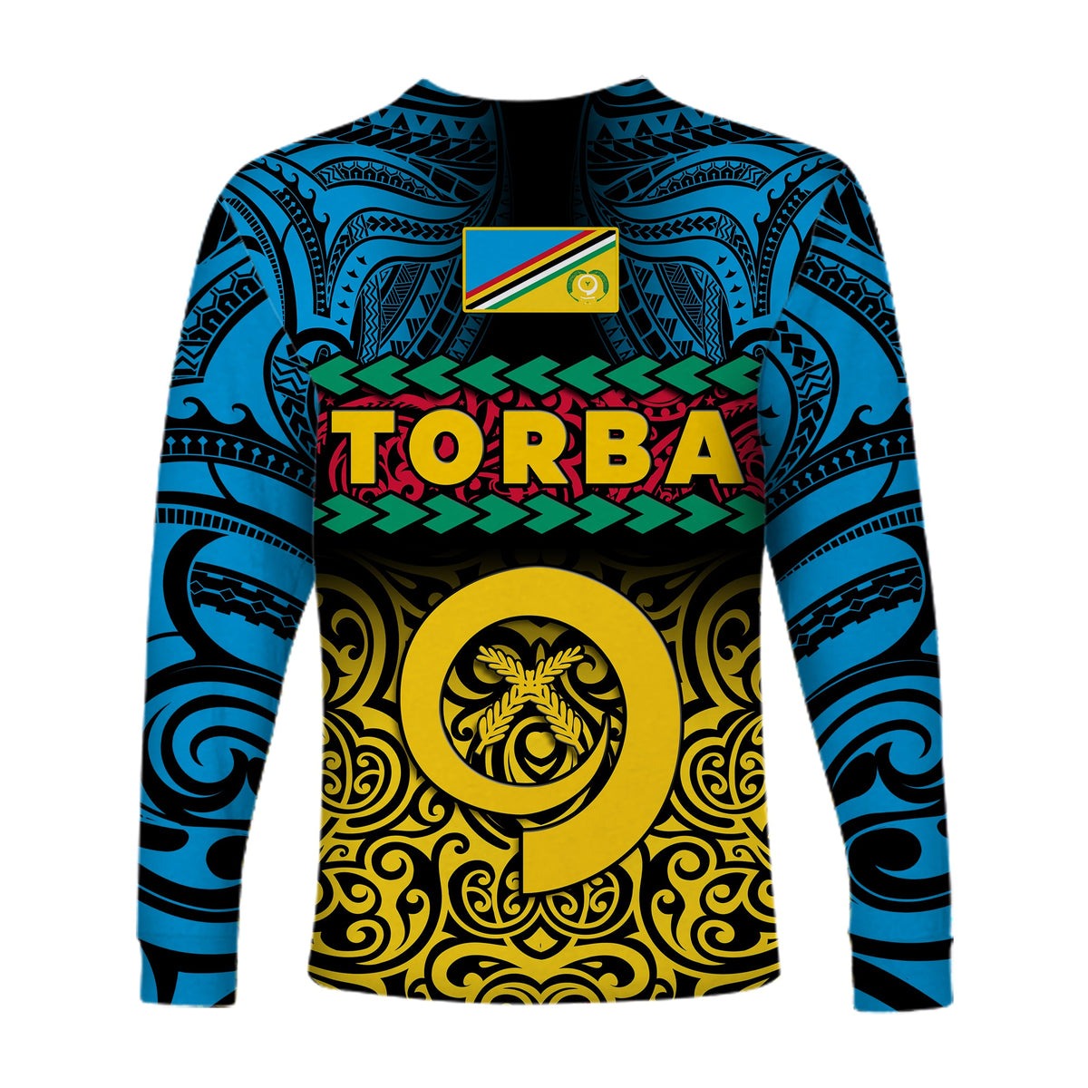 Torba Province Long Sleeve Shirt Vanuatu Pig Tusk Polynesian Flag Style LT14 - Polynesian Pride