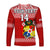 (Custom Text And Number) Tonga Rugby Long Sleeve Shirt Mate Maa Tonga Pacific Ngatu White LT14 - Polynesian Pride