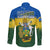 Solomon Islands Long Sleeve Button Shirt Happy 44th Independence Anniversary Polynesian Pattern LT14 - Polynesian Pride
